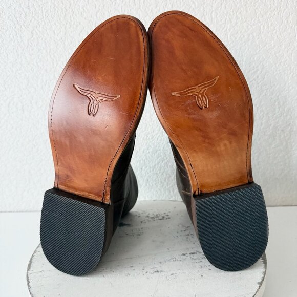 NEW Lane Mens Brown Ankle Boots Size 10 Lace-up Casual Genuine Leather Sole - Picture 9 of 12